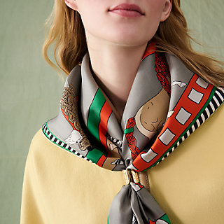 Parthenon scarf ring - Black | Hermès Mainland China